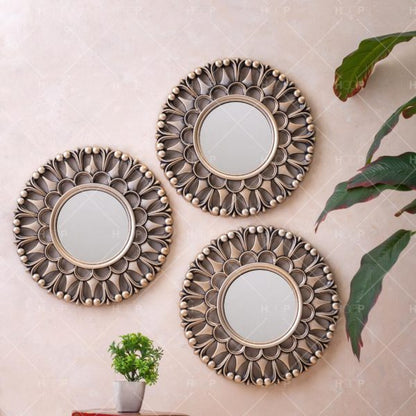 Round Golden Mirrors / Wall Mirror