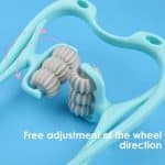 6 Wheel Pressure Point Neck Massager (Random Color)