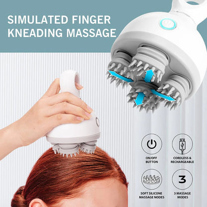 UNCLE SAM Cordless Electric Handheld Scalp Massager