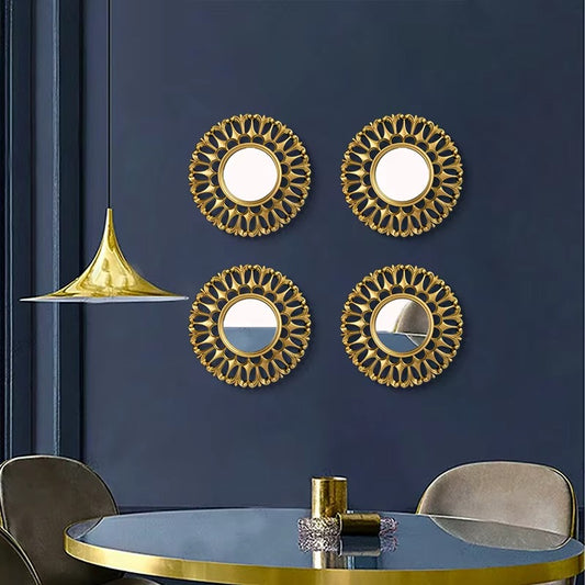 Round Golden Mirrors / Wall Mirror