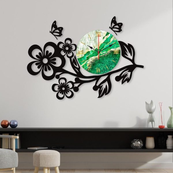 Flower Clock Wall Clock For Home Decor