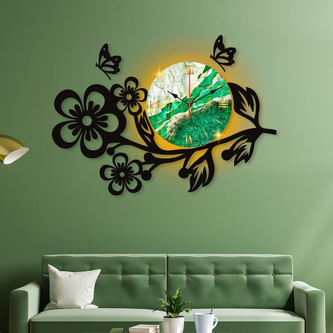 Flower Clock Wall Clock For Home Decor