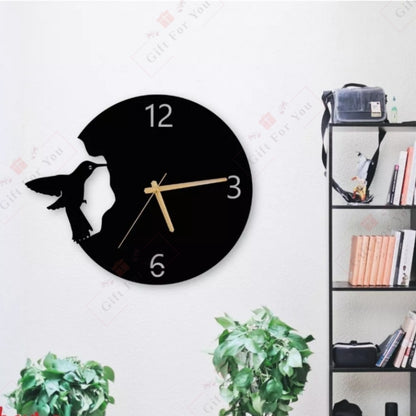 3d Wooden Bird Wall Clock