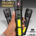 48,000mAh JAPANI Black body BIG TORCH LIGHT WITH POWER BANK(2 বছর গ্যারান্টি)